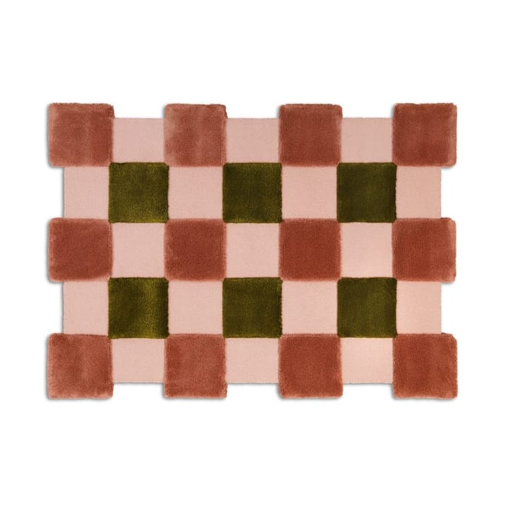 ODC Segment Rug Collection Square teppe - Apricot-rose-olive, 142x198 cm - Ogeborg