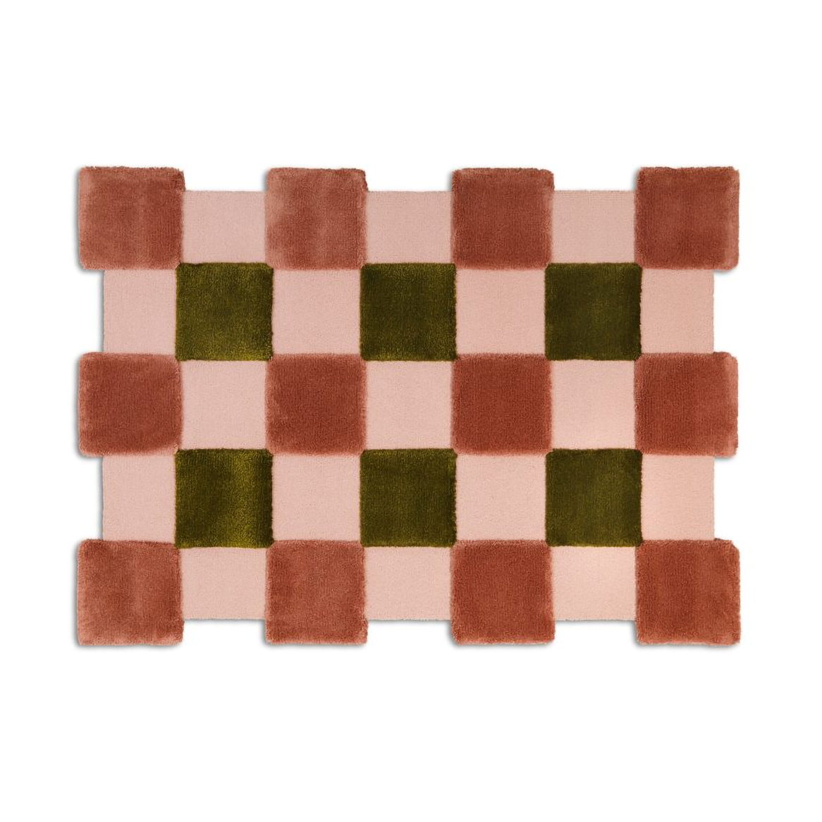 Bilde av Ogeborg ODC Segment Rug Collection Square teppe Apricot-rose-olive 142x198 cm