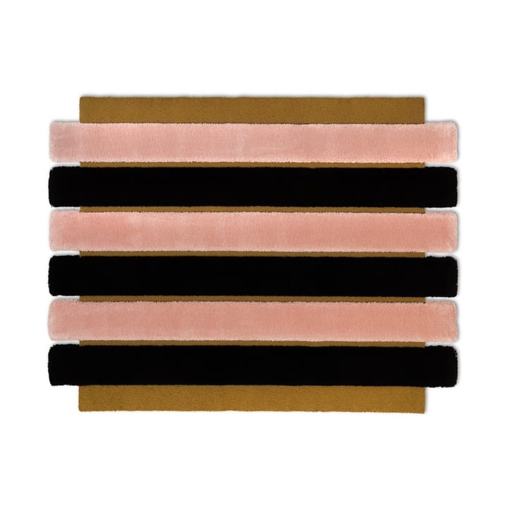 ODC Segment Rug Collection Stripe teppe - Golden-blush-black, 154x200 cm - Ogeborg