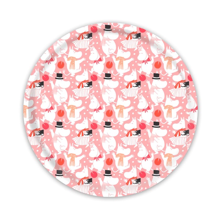 Moomin Celebration brikke Ø31 cm - Hvit-rosa - Opto Design