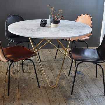 Big O Table spisebord - Marmor indio, sort stativ - OX Denmarq