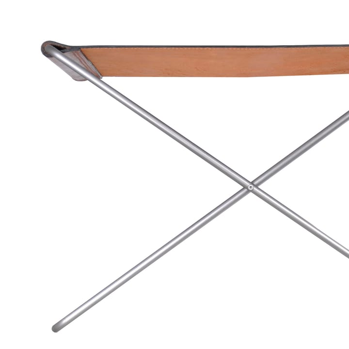 OX Stool krakk, Skinn sort, rustfritt stål OX Denmarq