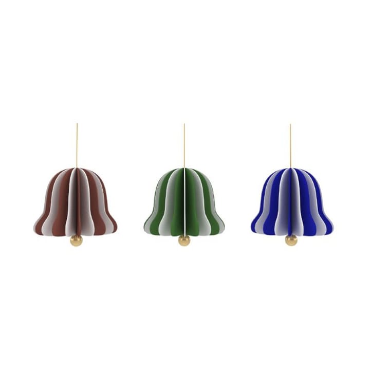 Christmas Bell juleanheng 3 deler, Nutmeg-green-blue OYOY