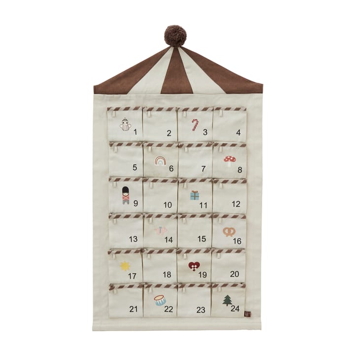 Circus Christmas julekalender 50 x 85 cm - Beige-brown - OYOY