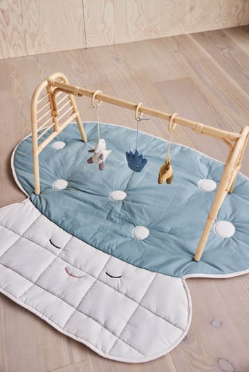 Dino Play leker til babygym - Beige-saffron-aqua blue - OYOY