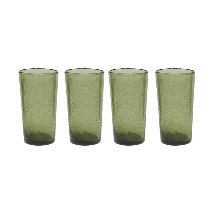 Kuki highball glass 4-pk, Green OYOY