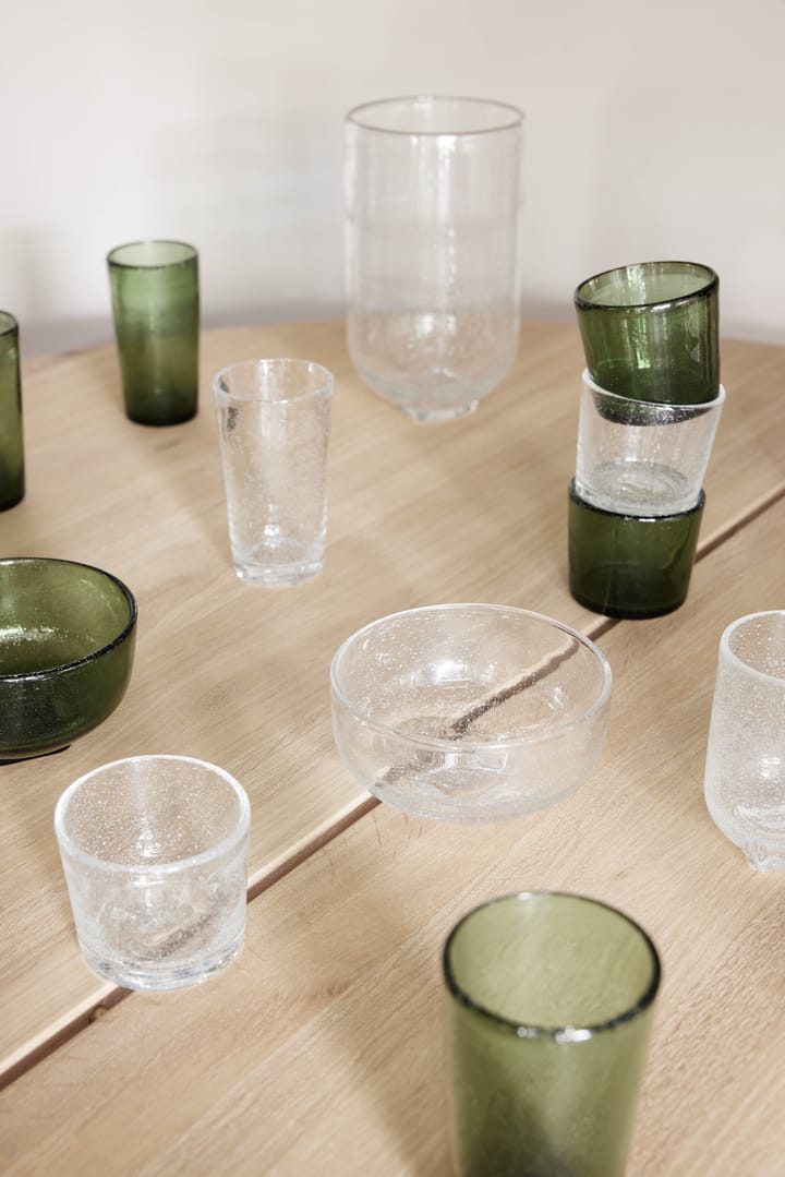 Kuki highball glass 4-pk, Green OYOY