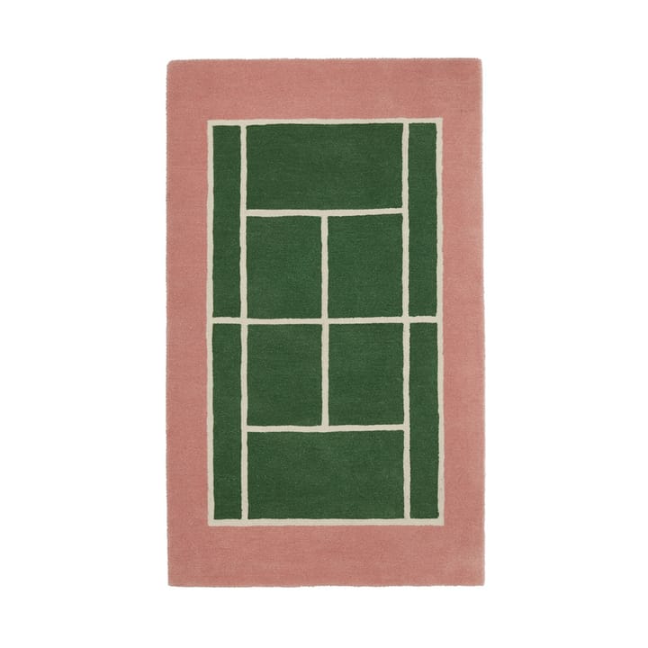 Tennis gulvteppe - Green-rose, 88x150 cm - OYOY