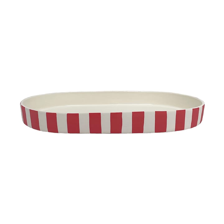 Toppu oval dekorasjonsbrikke - Cherry Red - OYOY