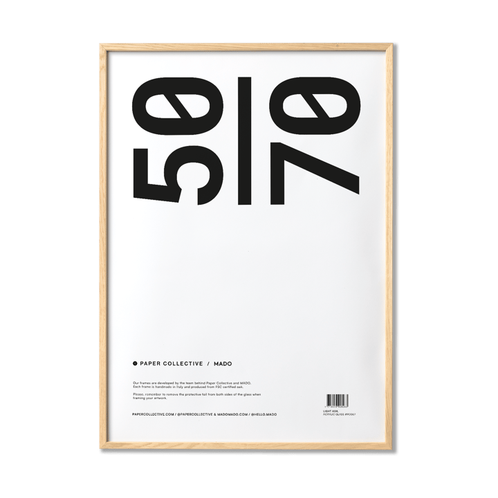 Paper Collective ramme plexiglass-ask, 50x70 cm Paper Collective