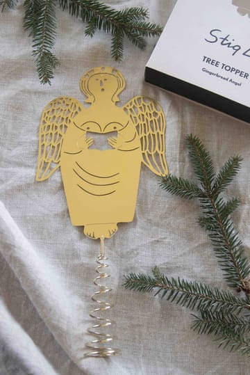 Stig L gingerbread angel tree topper juletretopp - Messing - Pluto Design