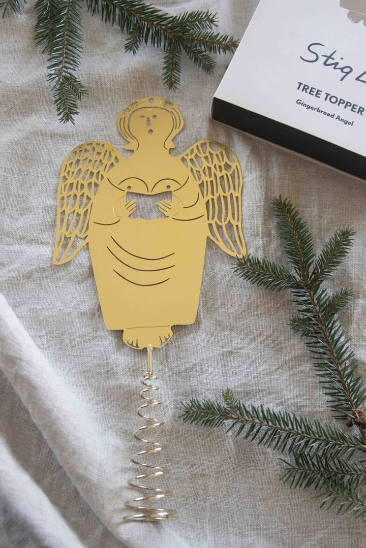 Stig L gingerbread angel tree topper juletretopp - Messing - Pluto Design