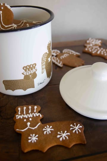 Stig L Gingerbread boks - Hvitt gull - Pluto Design