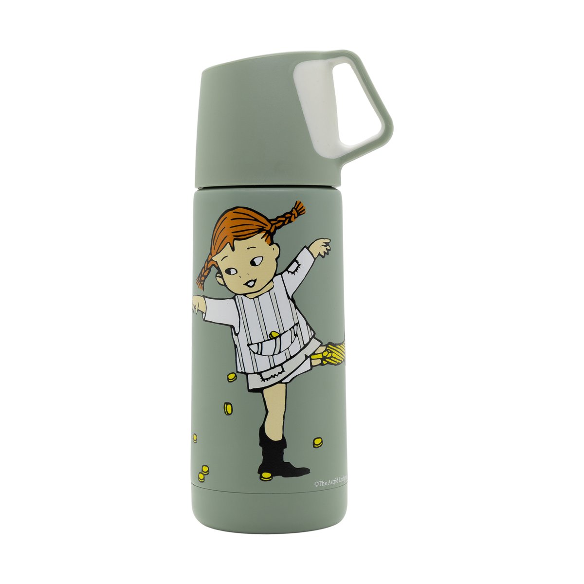 Rätt Start Pippi Sirkus termos 35 cl Multi | Skandinavisk Design | Termokopper | Grønn