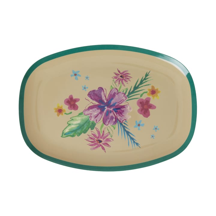 Rice melamintallerken 22x30 cm - Arda bloom - RICE