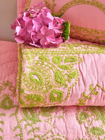 Rice quiltet sengeteppe 225x225 cm - Soft pink - RICE