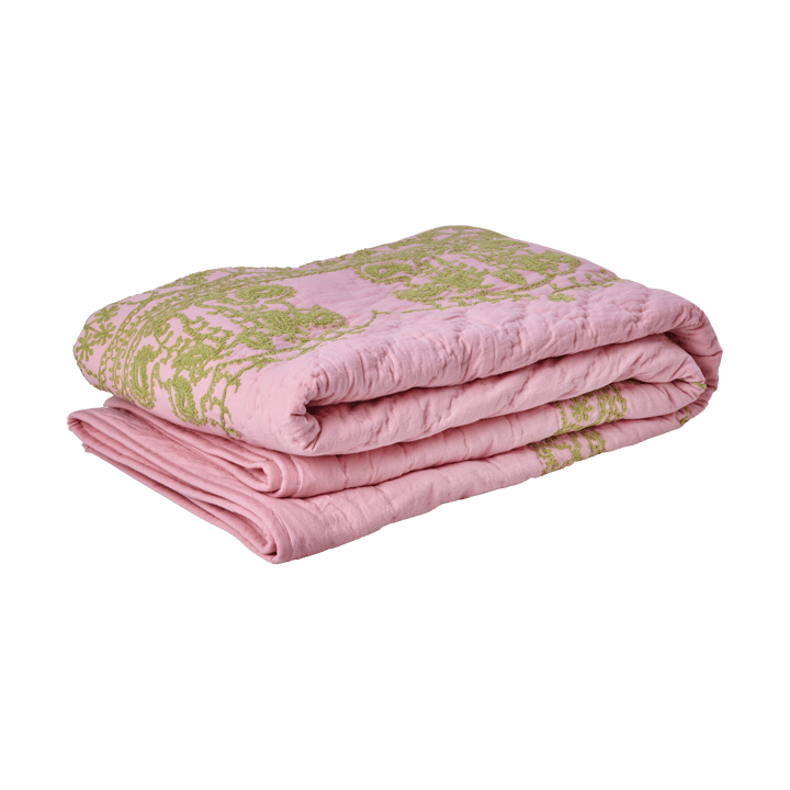 Rice quiltet teppe 140x200 cm, Soft pink RICE