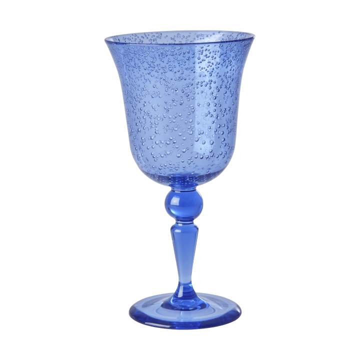 Rice vinglass bubble design 36 cl, Blue RICE