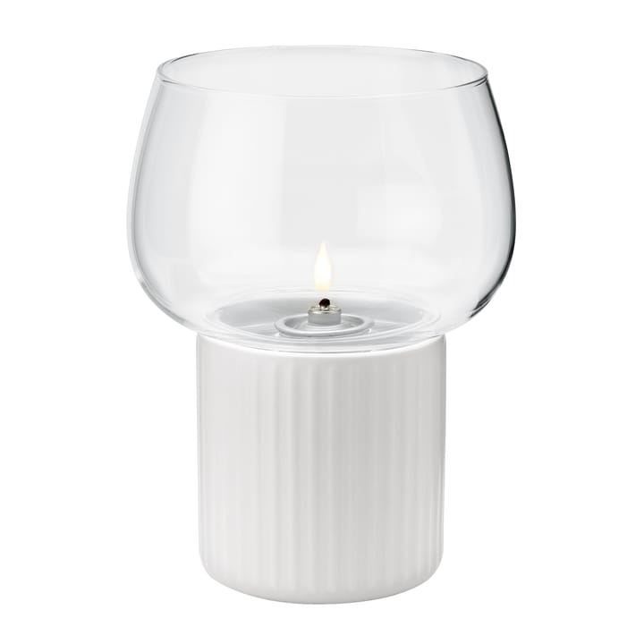 HYGGE hurricane oljelampe 16 cm, White  RIG-TIG