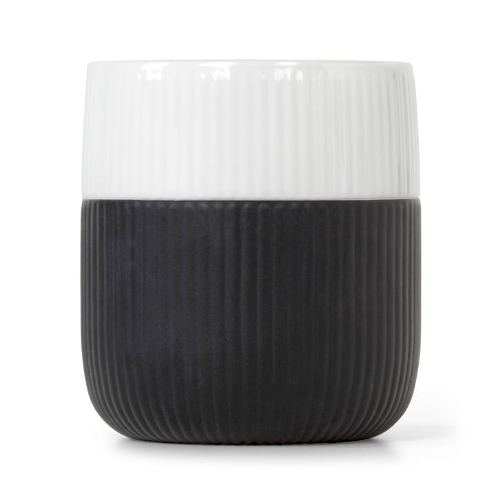 Fluted Contrast krus - Jet - Royal Copenhagen