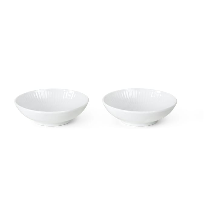 White Fluted dippskål 2-pakning, 9 cl Royal Copenhagen