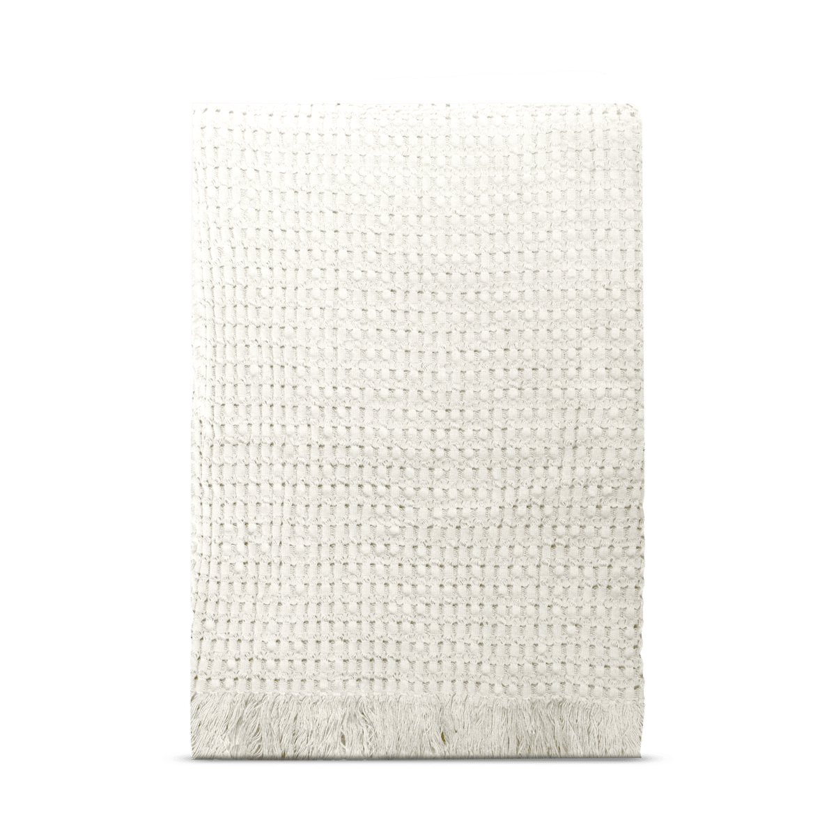 Bilde av Rug Solid Stockholm bomullspledd 130 x 180 cm Champagne beige