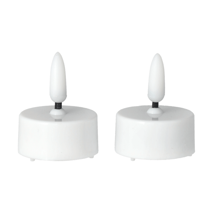 Bright telys LED Ø3,8 cm 2-pakning, White Scandi Essentials