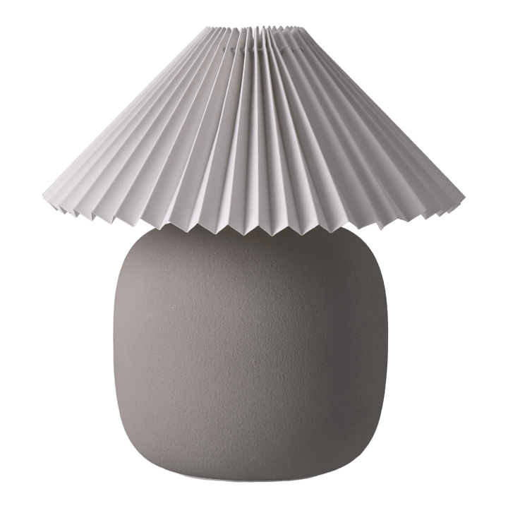 Boulder bordlampe 29 cm grey-pleated white - undefined - Scandi Living