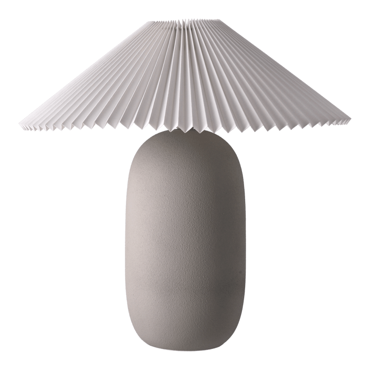 Boulder bordlampe 48 cm grey-pleated white - undefined - Scandi Living