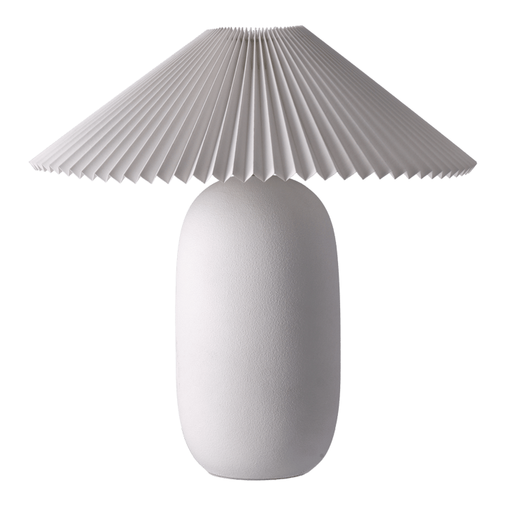 Boulder bordlampe 48 cm white-pleated white - undefined - Scandi Living