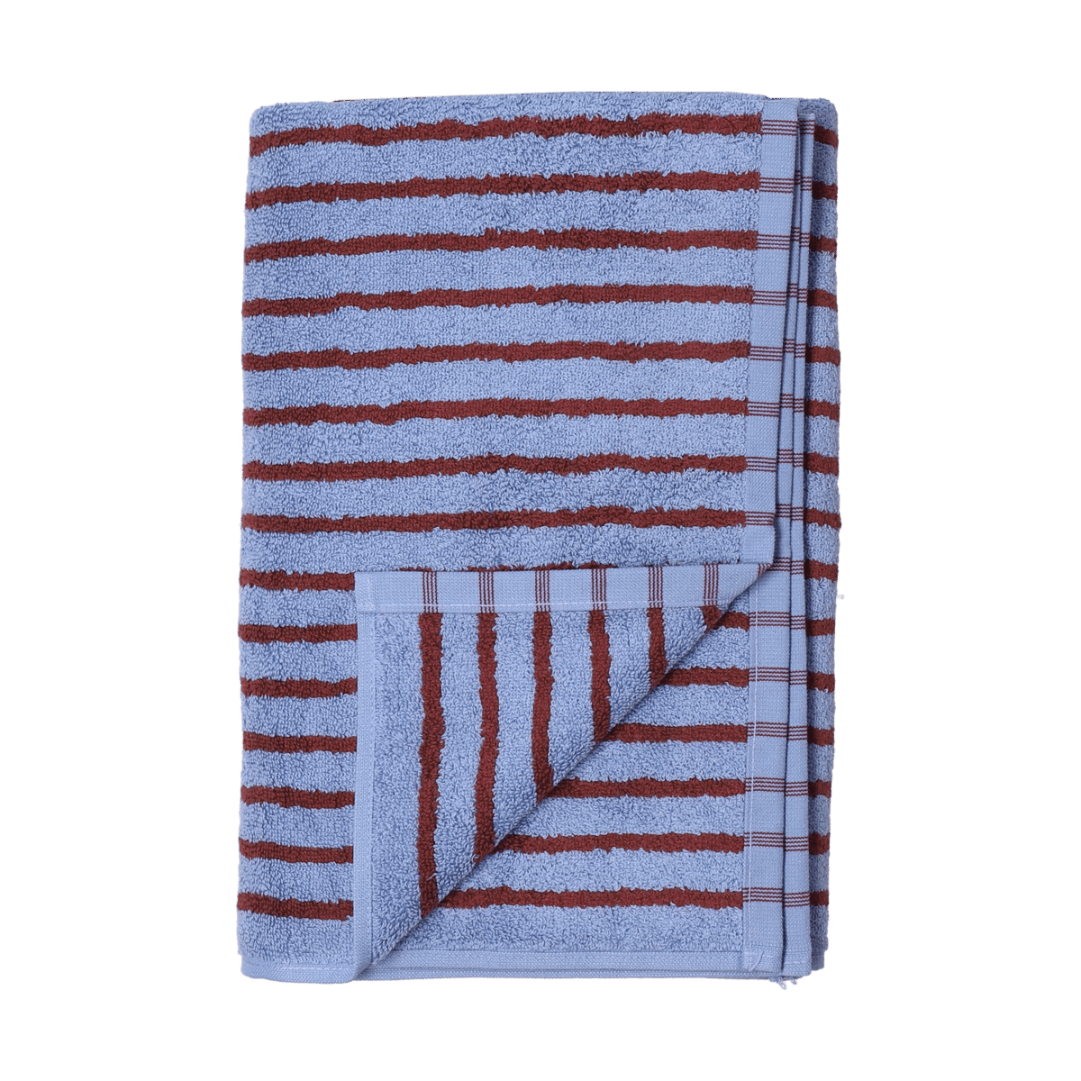 Scandi Living Drift badehåndkle 70x140 cm Blå-rd | Skandinavisk Design | Badehåndklær | Blå