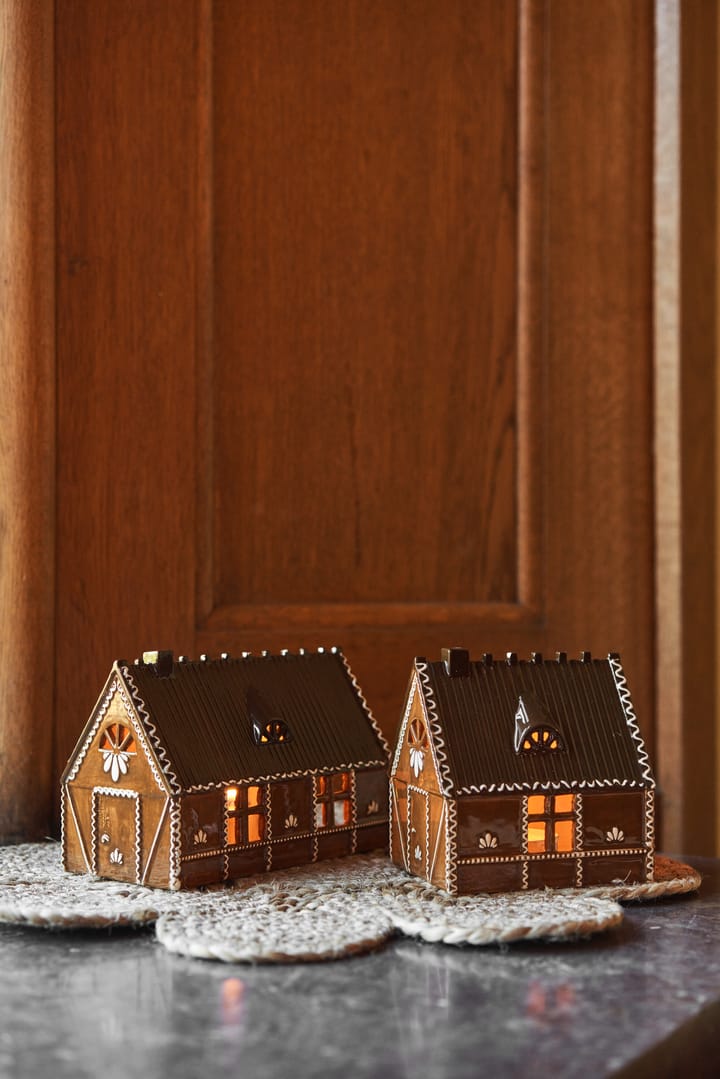 Ginger bread lysehus, 12 cm Scandi Living