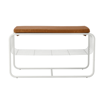 Nod benk/skohylle 80x36c42 cm - White - Scandi Living