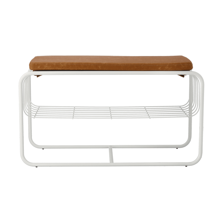 Nod benk/skohylle 80x36c42 cm - White - Scandi Living