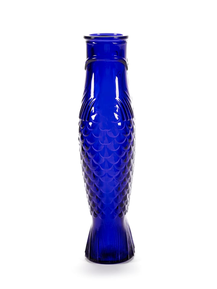 Fish & Fish glassflaske 85 cl - Cobalt blue - Serax