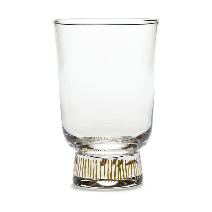 Ottolenghi Feast glass 33 cl 4-pakning - Stripes gold - Serax