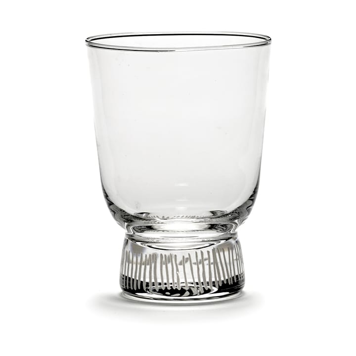 Ottolenghi Feast glass 33 cl 4-pakning - Stripes sandblasted - Serax