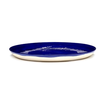 Ottolenghi Feast tallerken M Ø22,5 cm 2-pakning - Dark blue stripes-white - Serax