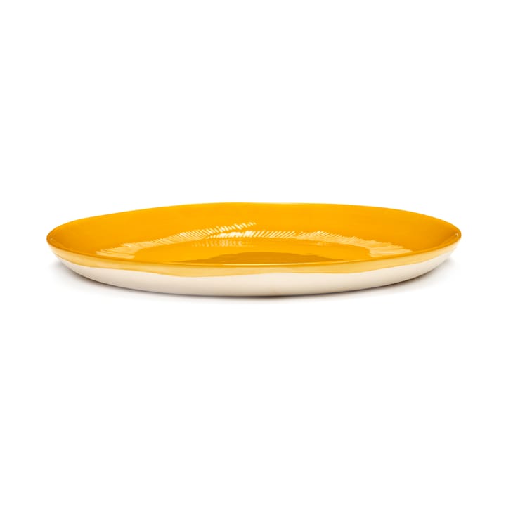 Ottolenghi Feast tallerken M Ø22,5 cm 2-pakning - Yellow stripes-white - Serax