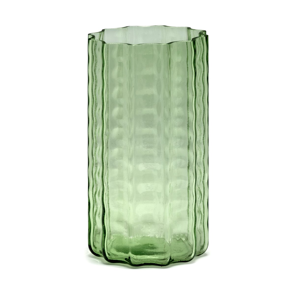 Bilde av Serax Waves 01 vase 21 cm Green-clear