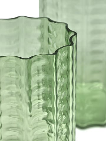 Waves 03 vase 35 cm - Green-clear - Serax