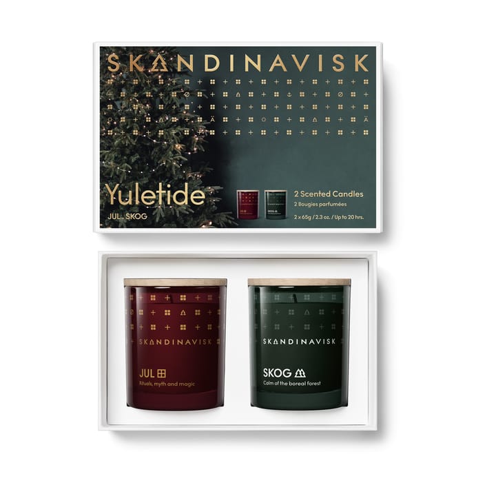 Yuletide duftlys gavesett 2 deler - 65 g - Skandinavisk