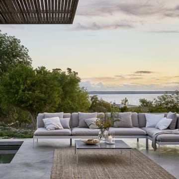 Bönan loungebord - Teak, large lysegrå aluminiumsramme - Skargaarden