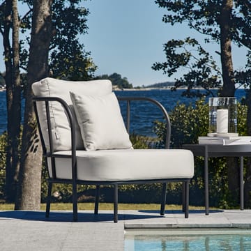 Saltö loungestol - Sunbrella silver grey, charcoal grey aluminiumramme - Skargaarden