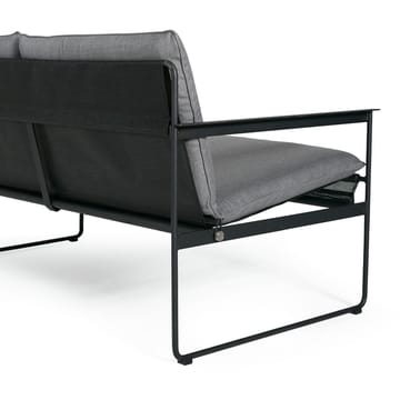 Slow 2-seters sofa - Sunbrella grå-sort stålstativ - SMD Design