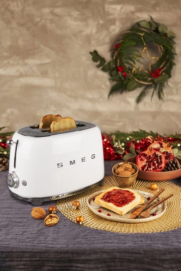 Smeg 50's Style brødrister 2 skiver - Hvit - Smeg