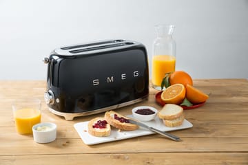 Smeg 50's Style brødrister 4x2 skiver - Svart - Smeg