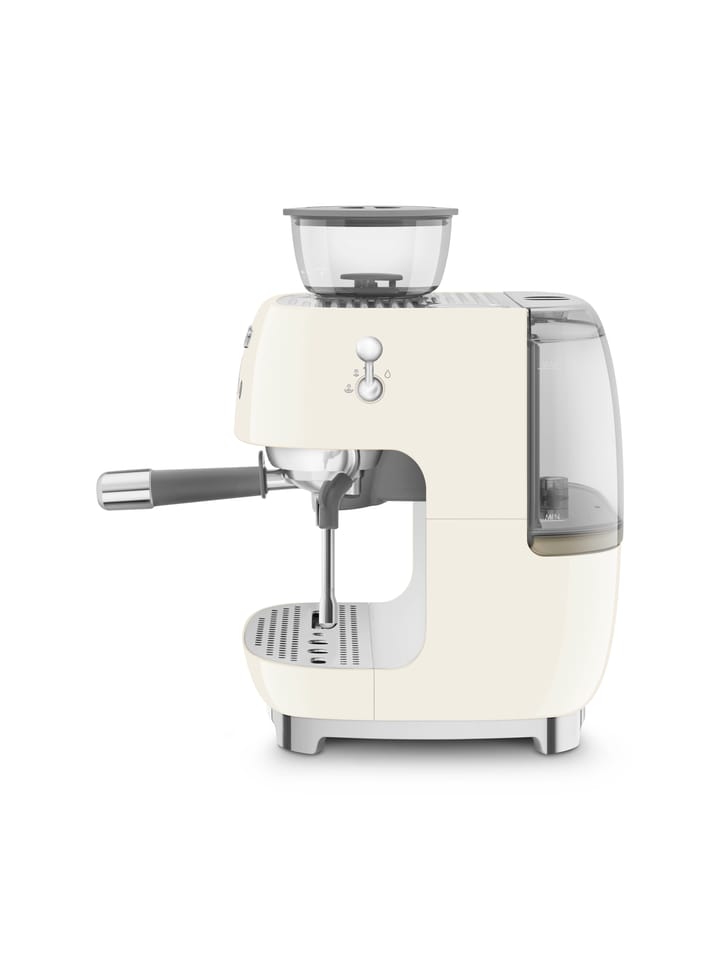 Smeg 50's Style espressomaskin med kaffekvern - Créme hvit - Smeg