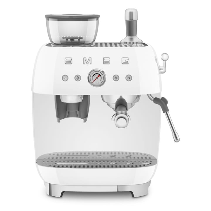 Smeg 50's Style espressomaskin med kaffekvern - Hvit - Smeg