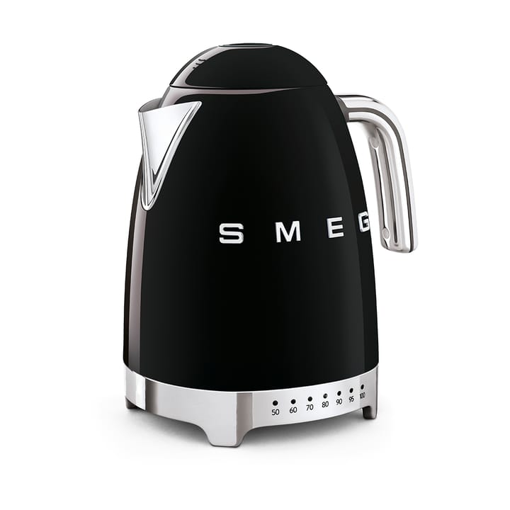 Smeg 50's Style vannkoker med variabel temperatur 1,7 L - Svart - Smeg